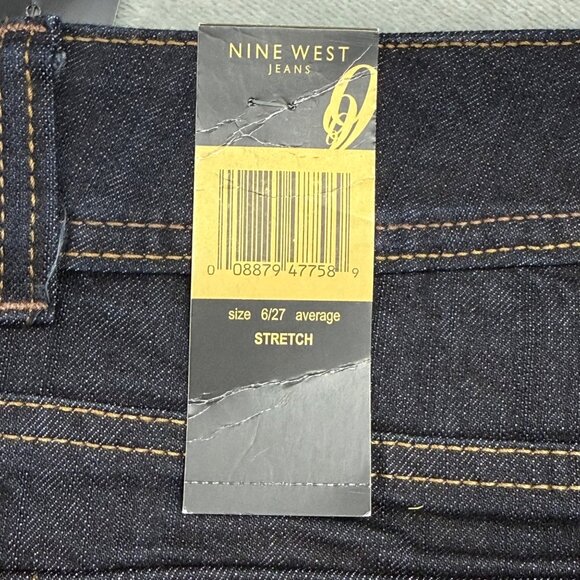 Nine West Jeans Arianna Bootcut Size 6 Waist Rinse Wash Stretch - Picture 7 of 14